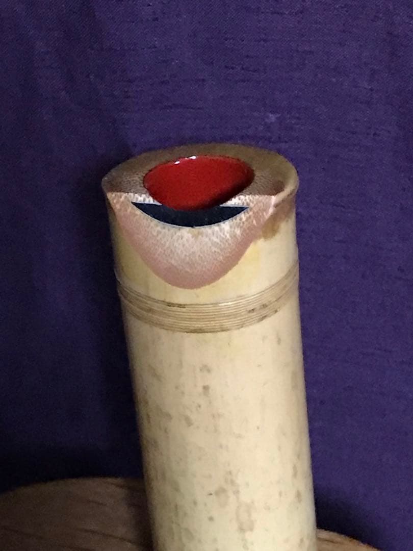 ⭐️尺八 都山流 精華銘(2印) 銀縁歌口　銀三線継 約51センチ