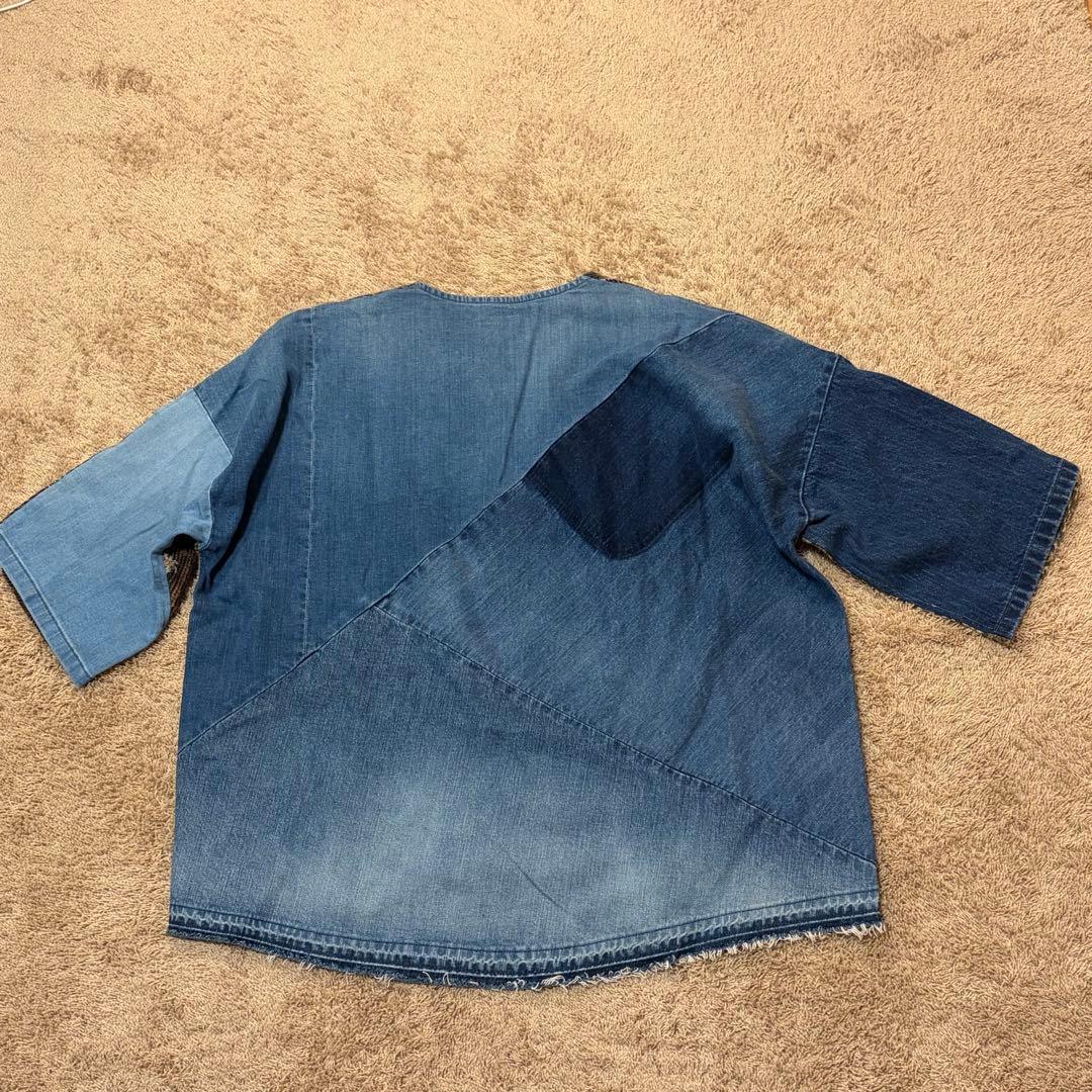 希少 KAPITAL キャピタル デニム パームツリー 再構築 プルオーバー