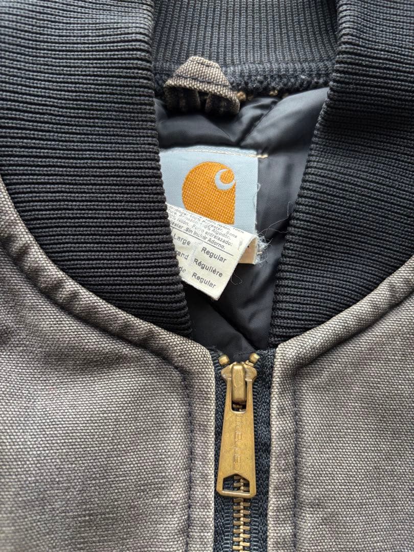 USA製　カーハート　ダックベスト　鬼フェード　ブラック　V01 BLK