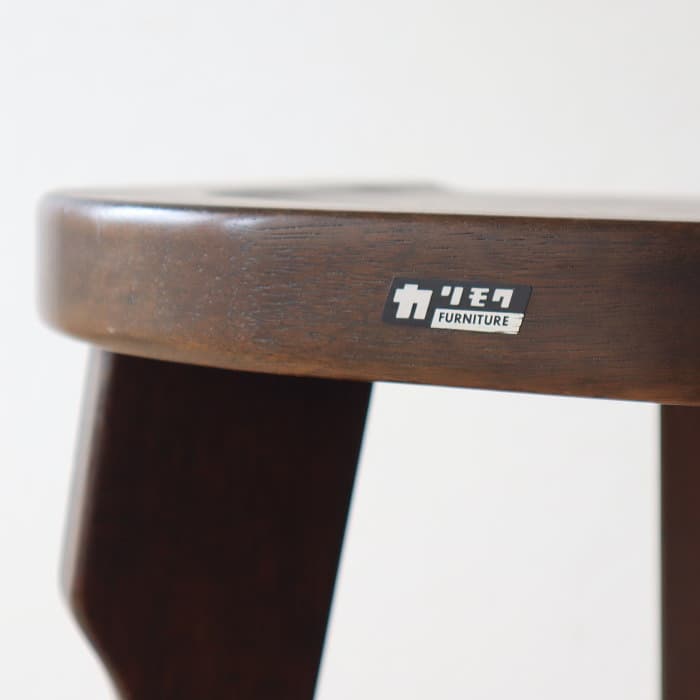 アンティーク カリモク カウンターイス 木製 ブナ材 レトロ