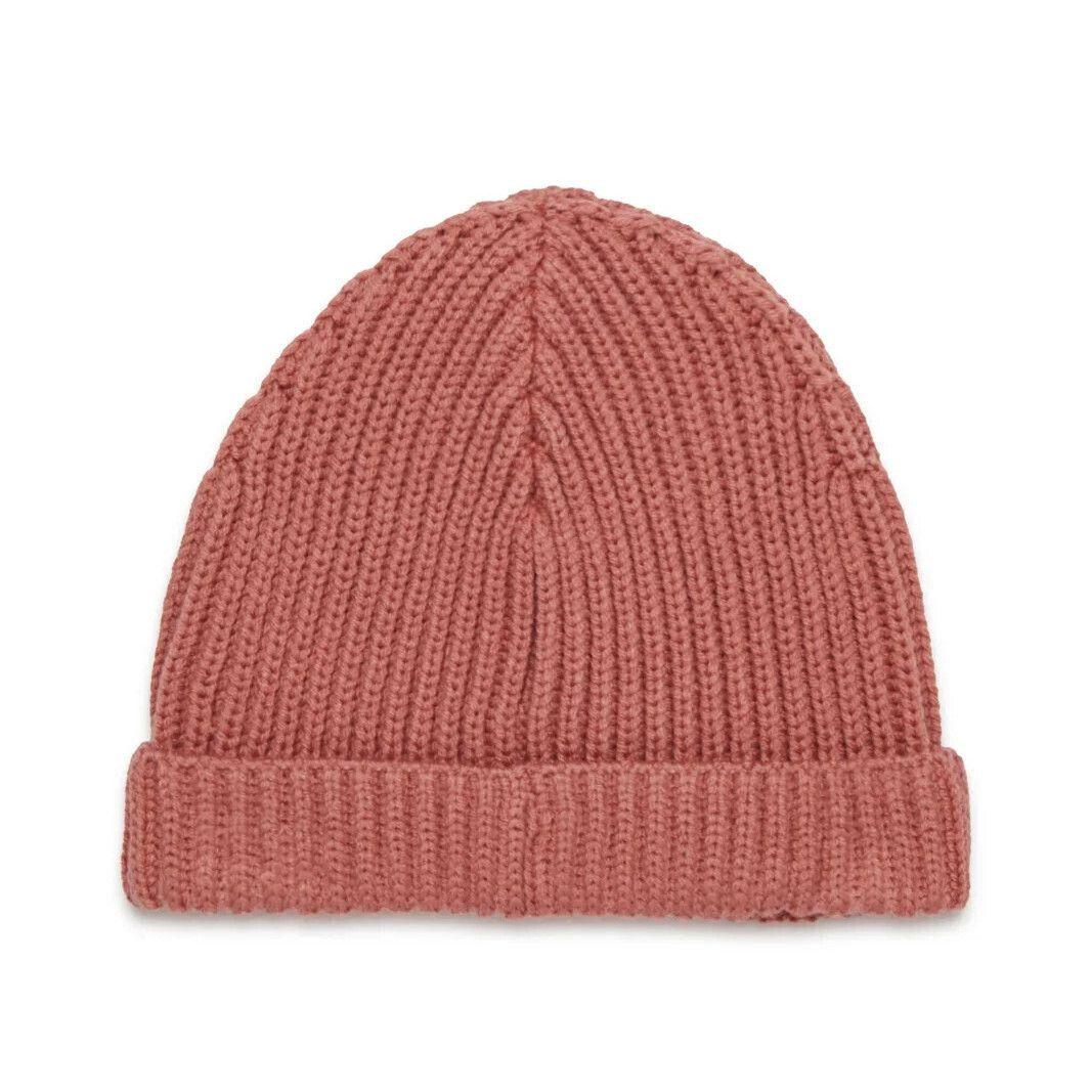 大人もOK! Marni マルニ .刺繍ロゴ リブ ニット帽 ニットキャップ