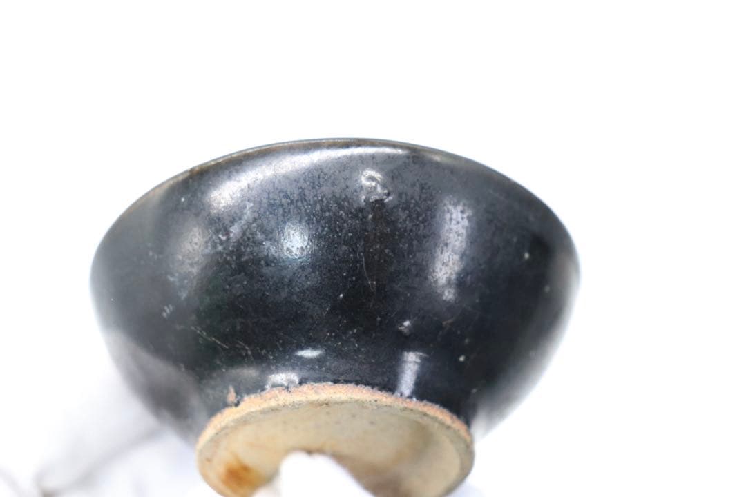 中国　木の葉天目小碗　吉州窯　送料込み250330