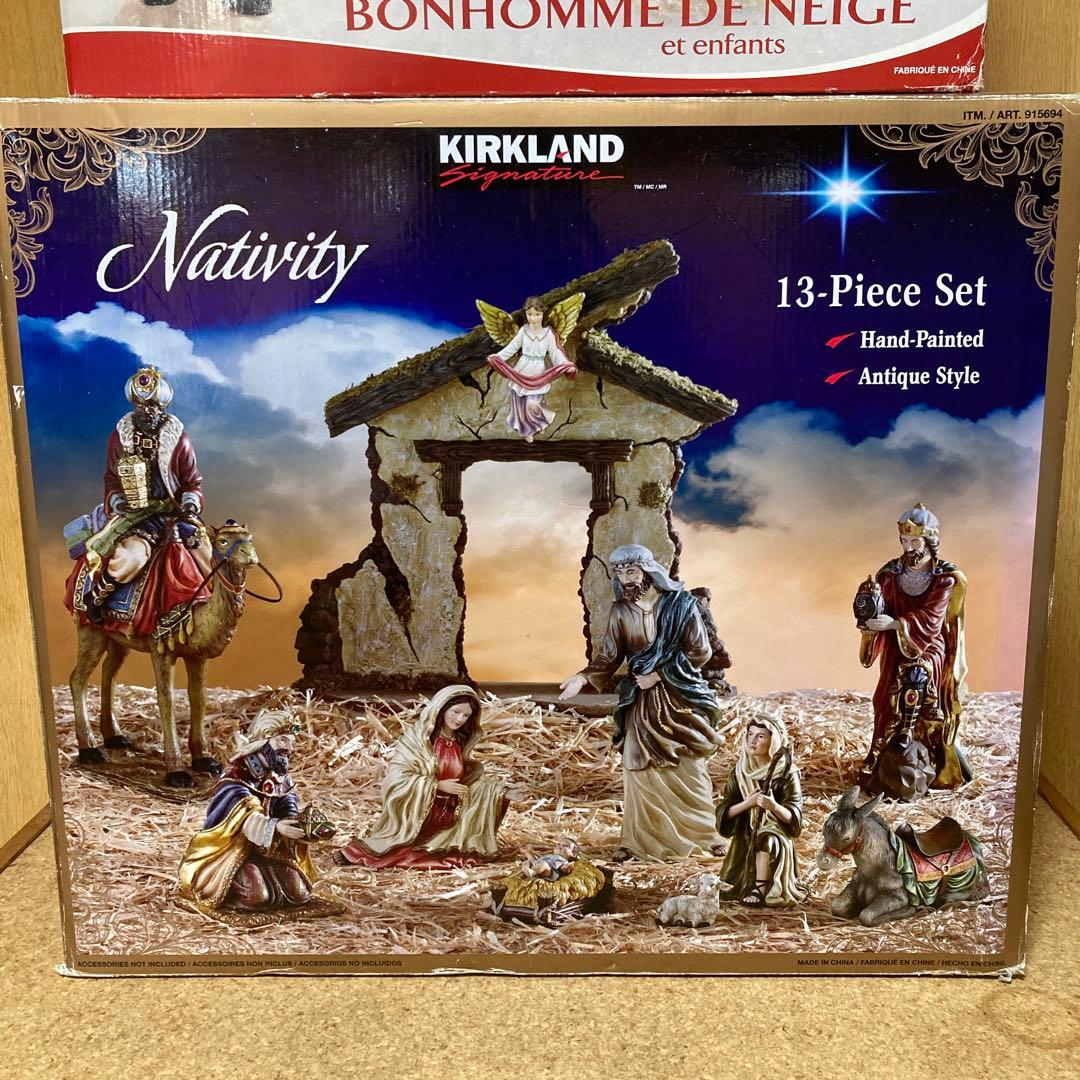 キリスト誕生　スノーマン　オブジェ　カークランド