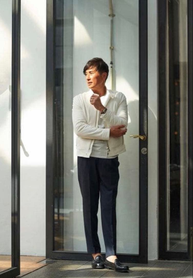 【やまさん専用】エンメティアンドレア白×ゴールド　スエード　B.R.SHOP別注