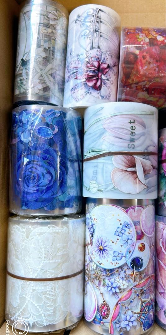 海外マステ　21巻まとめ売り　花装飾