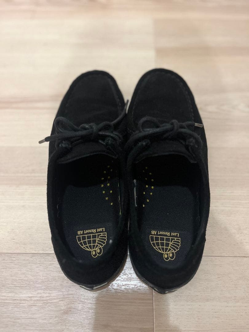 ⭐︎last resort ab黒 スエード モカシンシューズ27.5cm