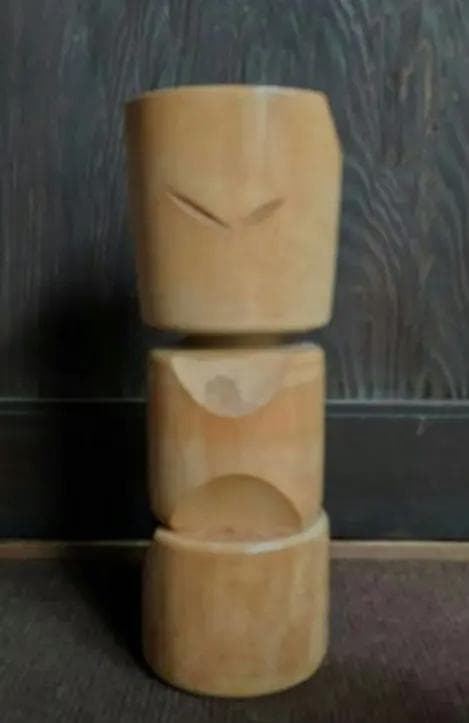 田中治正作 創作こけし　2体　童女　内閣総理大臣賞受賞　郷土玩具