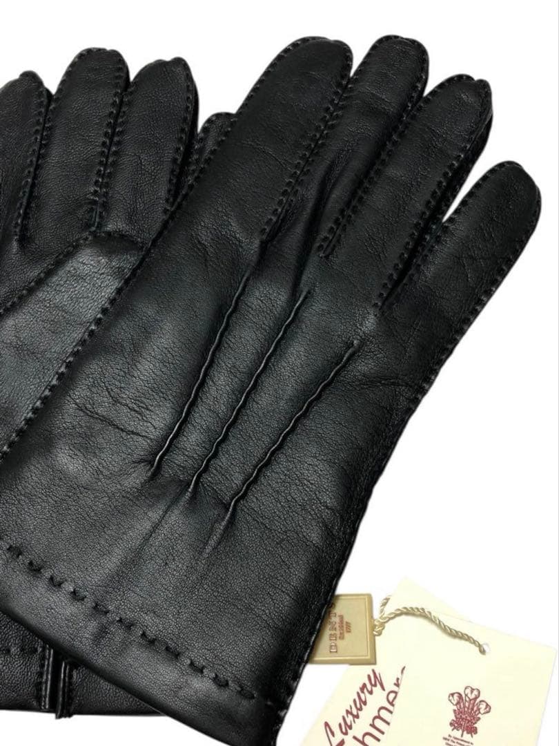 新品DENTSデンツ レザーグローブ L 手袋 カシミヤ