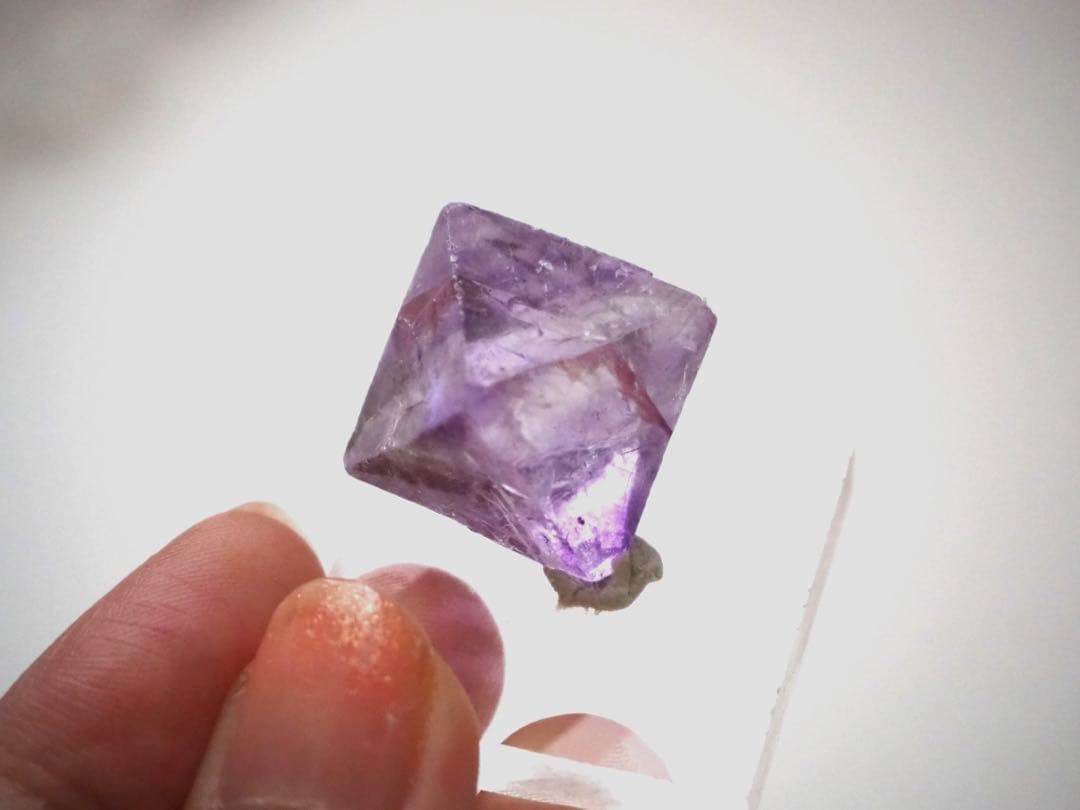 フローライト　イリノイ産　パープル　蛍石　鉱物【B-7】