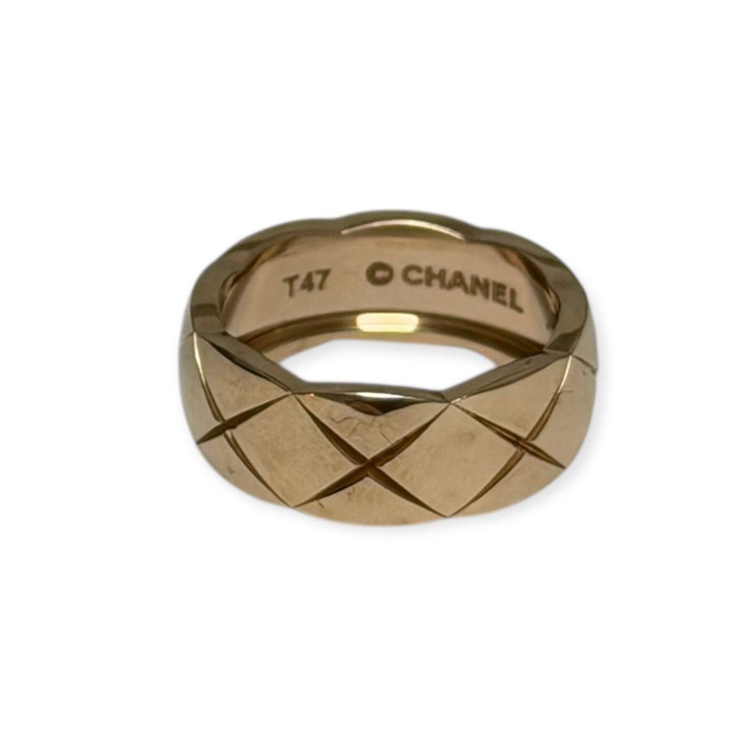 シャネル 18K ベージュゴールド ミディアムモデル ココクラッシュリング 指輪