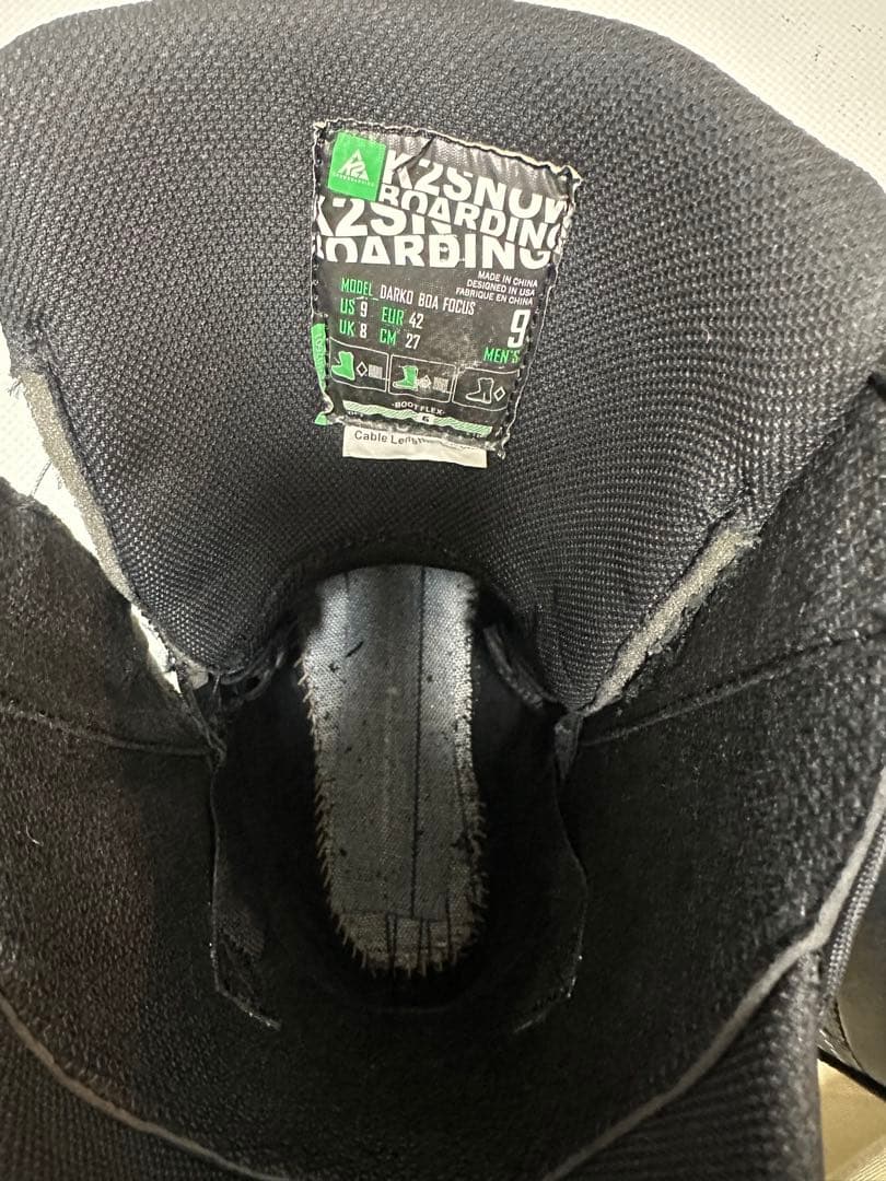 【27cm】k2 darko boa focus スノボーブーツ デュアルBOA