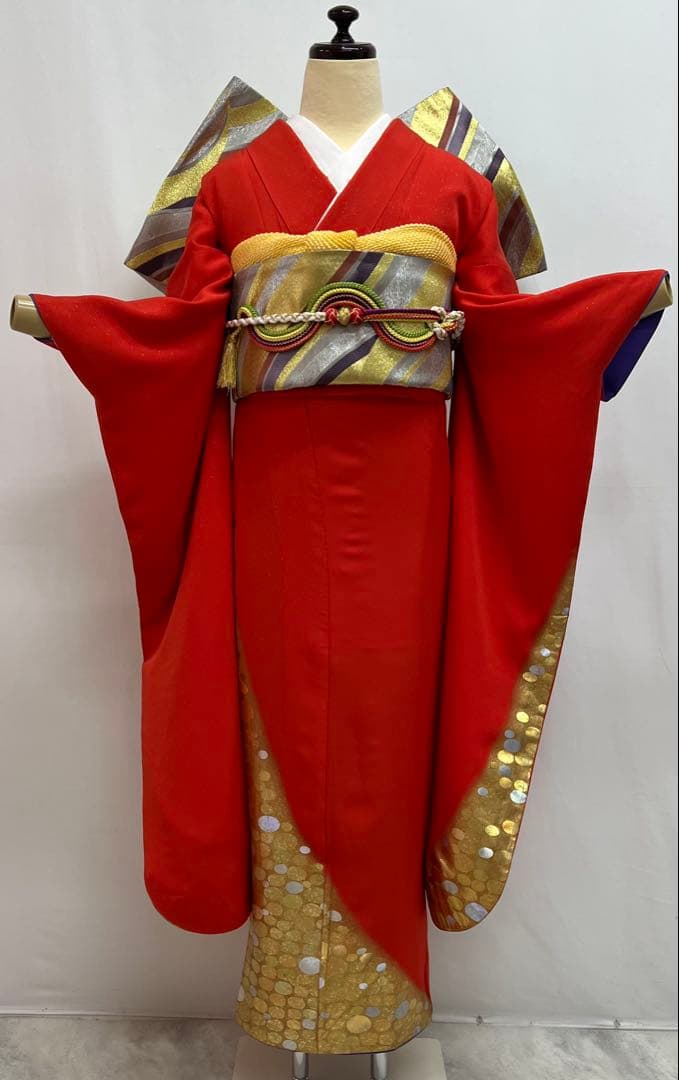 堀省平　振り袖　フルセット　長襦袢　成人式　金彩加工　銀通し　落款入り　657