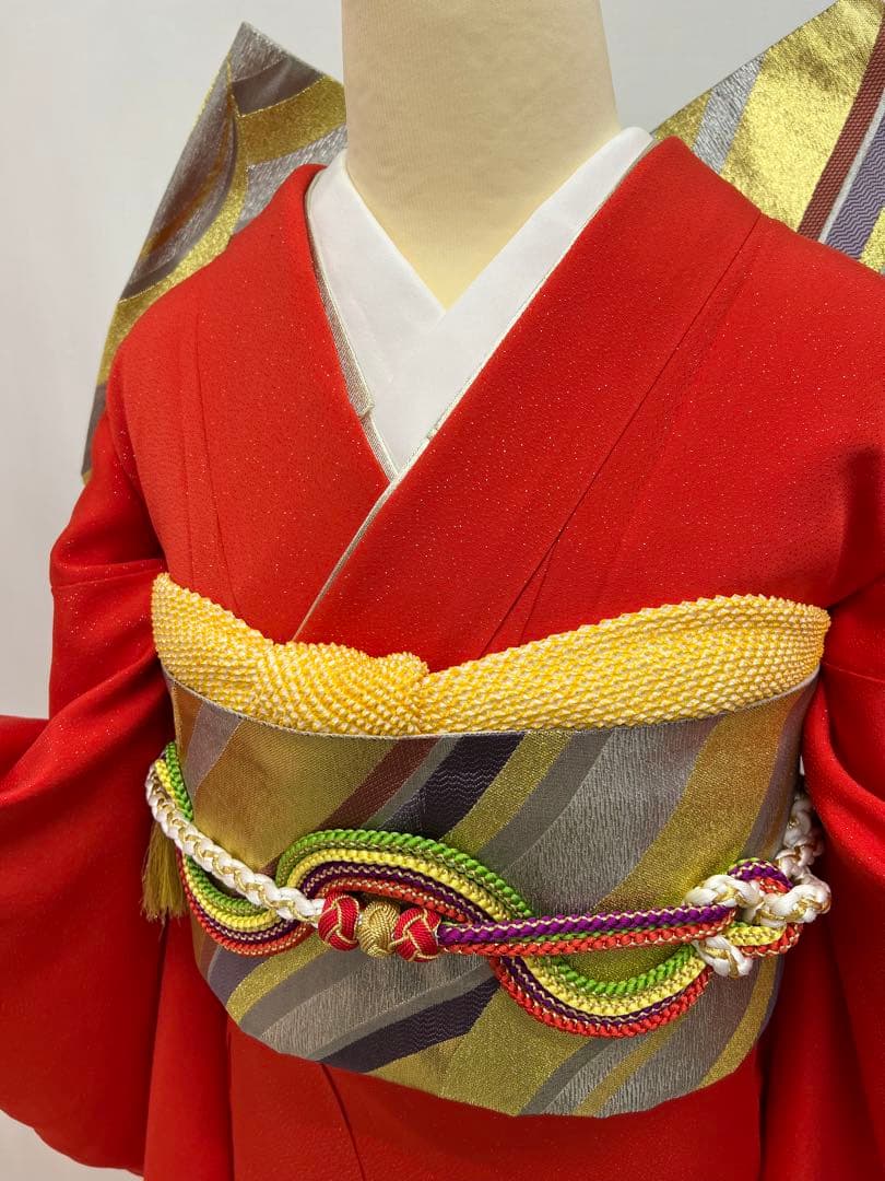 堀省平　振り袖　フルセット　長襦袢　成人式　金彩加工　銀通し　落款入り　657