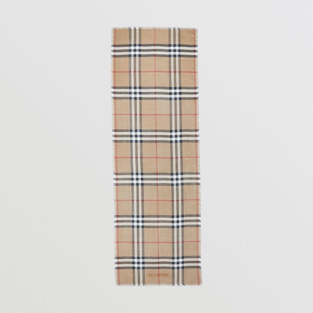 BURBERRY チェック柄マフラー　購入価格¥70,400