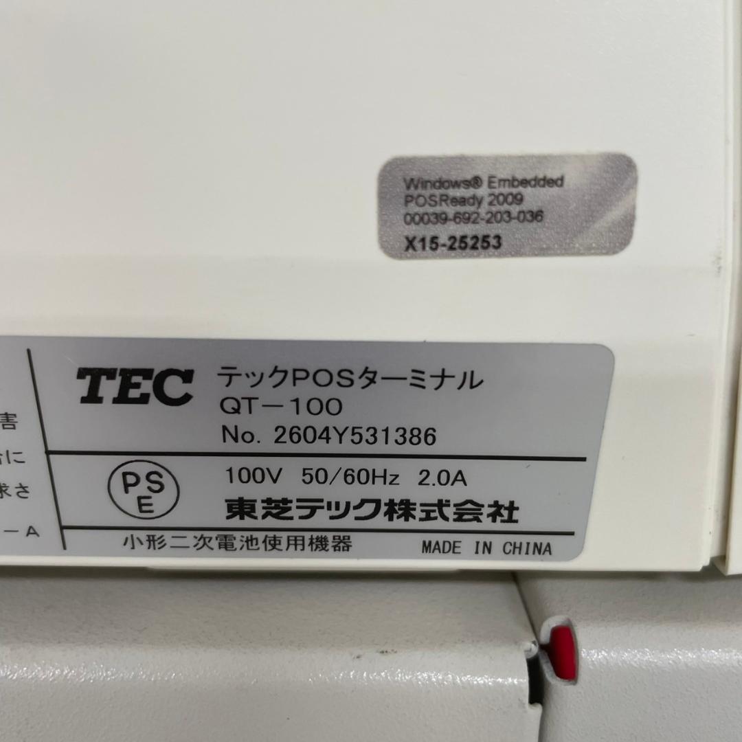 東芝テック 電子レジスター POSレジ QT-100 店舗用品 ② J0754