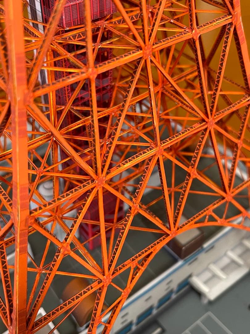 東京タワーペーパークラフト完成品1/500スケール