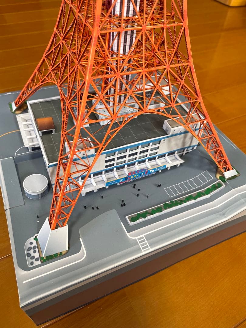 東京タワーペーパークラフト完成品1/500スケール