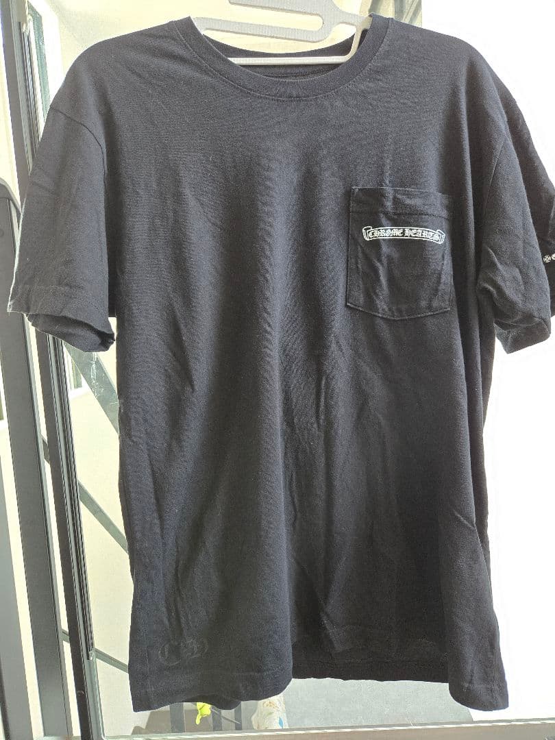 クロムハーツ Tシャツ 黒 CHROME HEARTS ポケット付