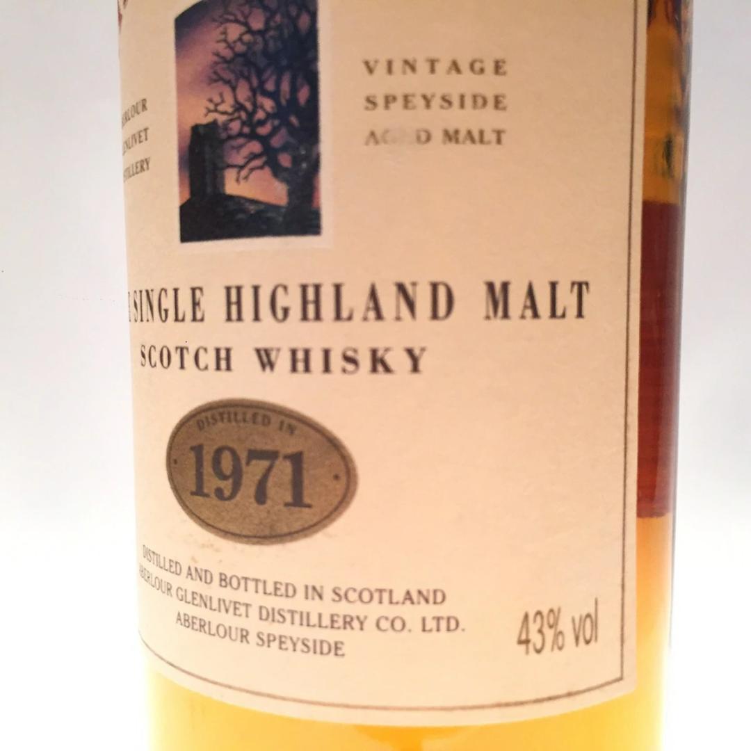 オールドボトル アベラワー1971 スコッチウイスキー 木箱入り 700ml