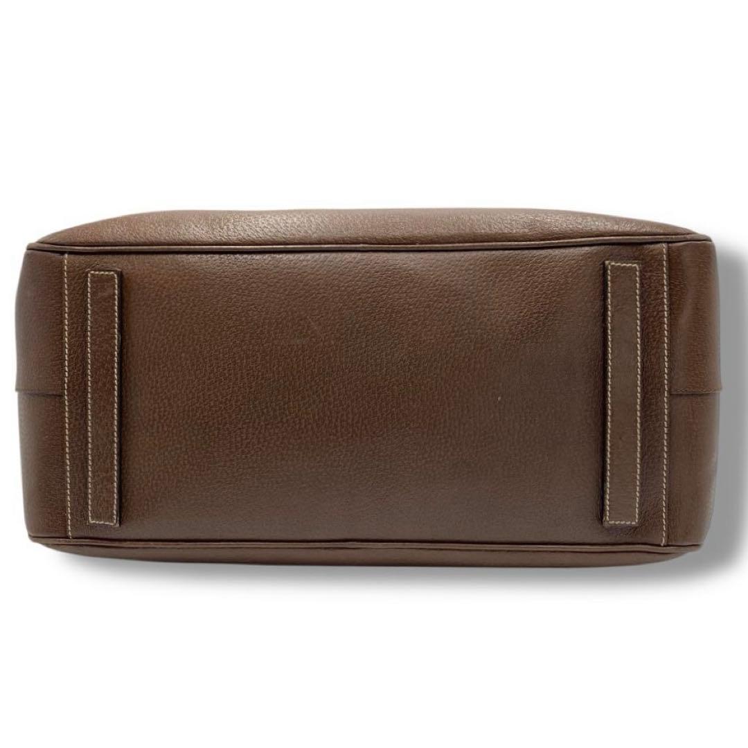 美品 PRADA レザー ブラウン ビジネス バッグ archive A4 希少