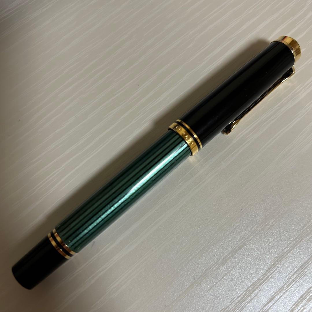 ペリカン スーべレーン 万年筆 m400 緑縞 EFニブ