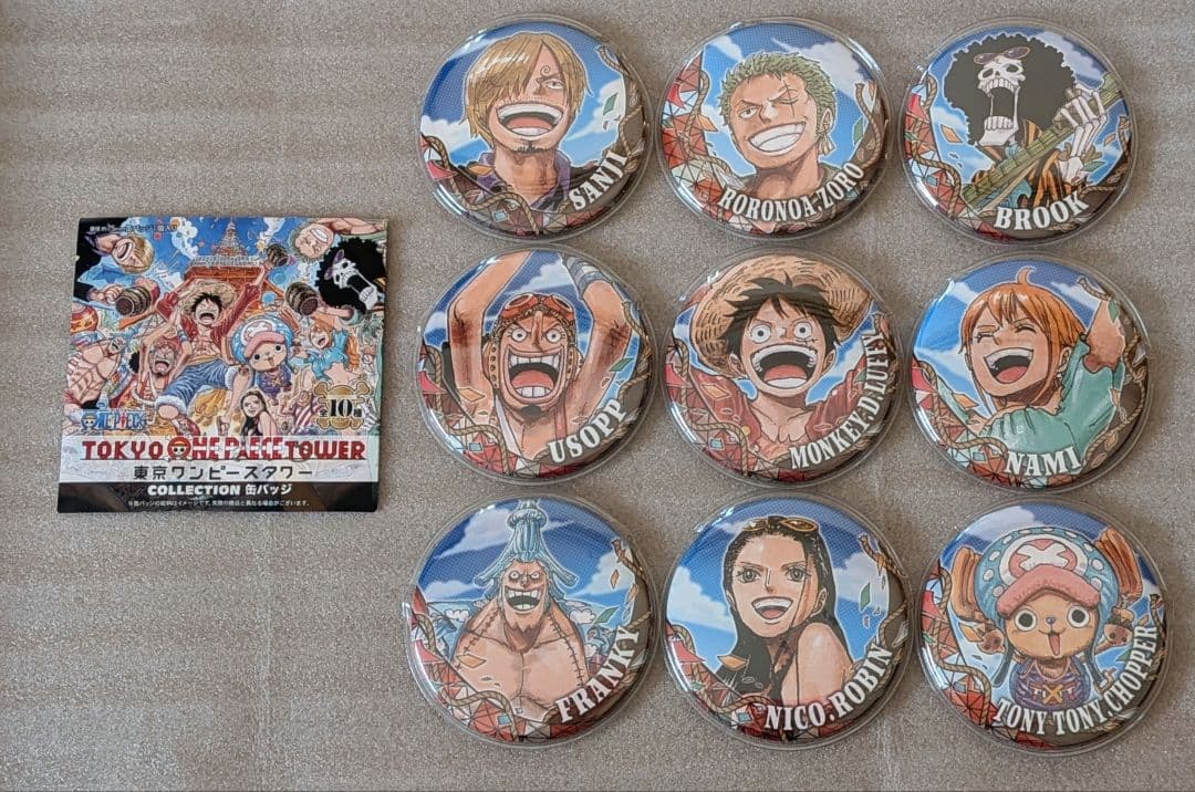 ONE PIECE コレクション缶バッジ 9種セット