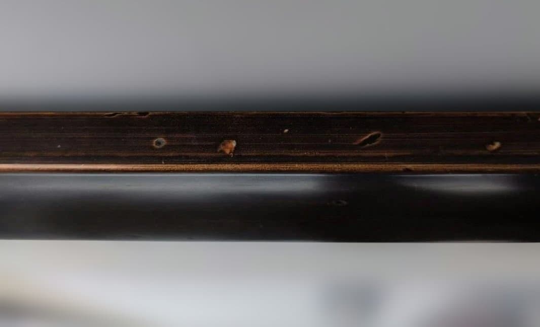 木製額縁 F20号 面金付マット付き ダークブラウン 金色縁取り