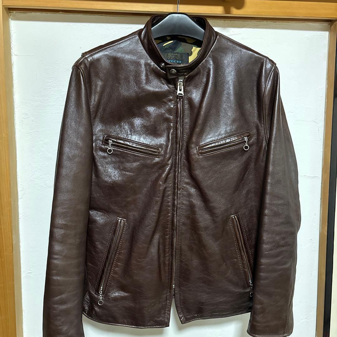 超美品schott&ABathingApeコラボLサイズ