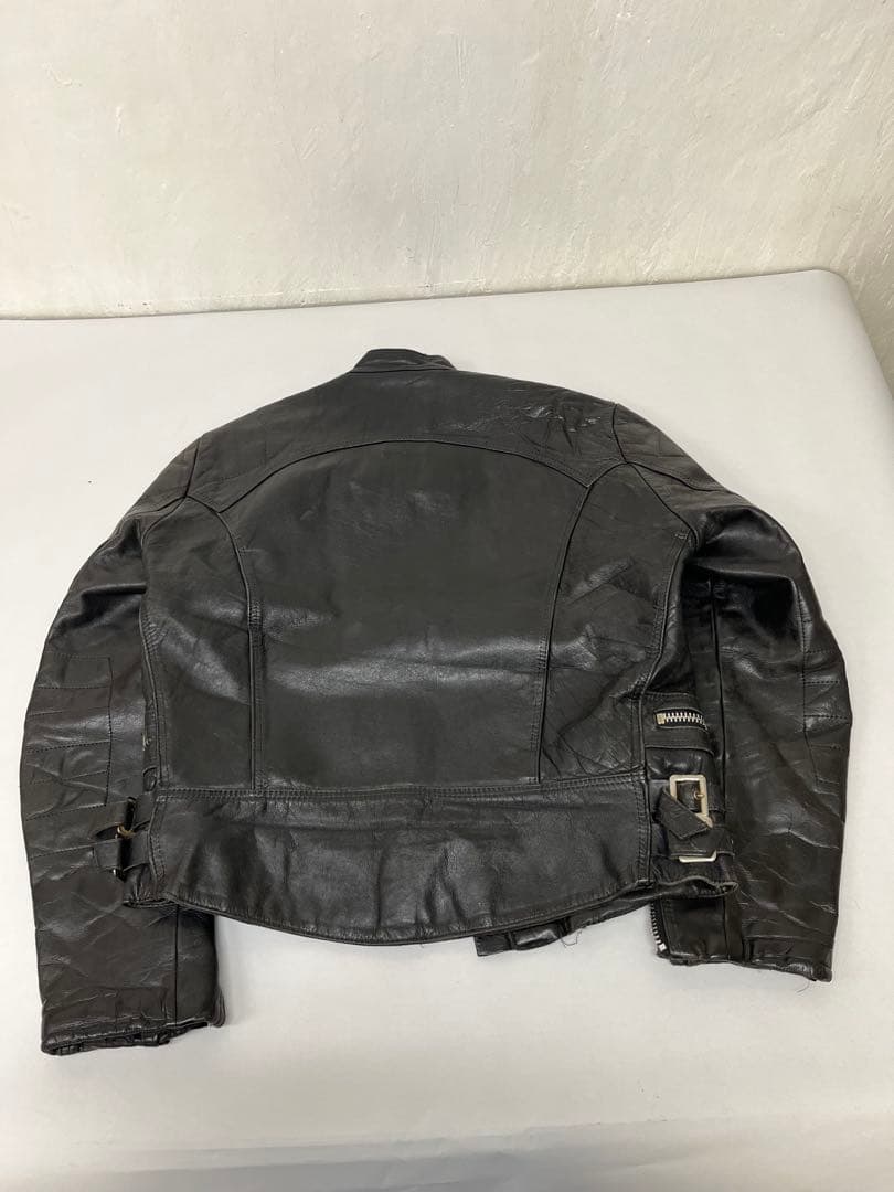 ルイスレザー　レザーライダースジャケット レザー 革ジャン ブラック 古着