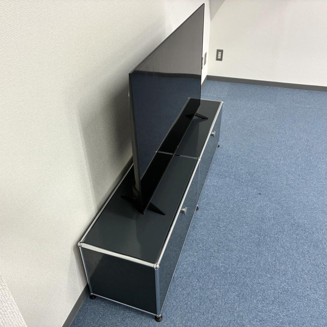 中古 USMハラー｜キャビネット テレビボード 2列1段 アントラサイト