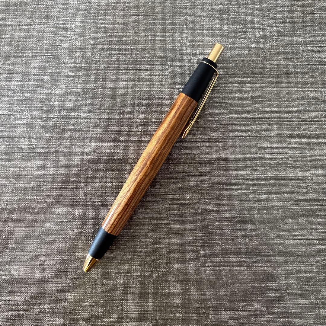 美品　ボナンペン？　高級ぷる木製ボールペン
