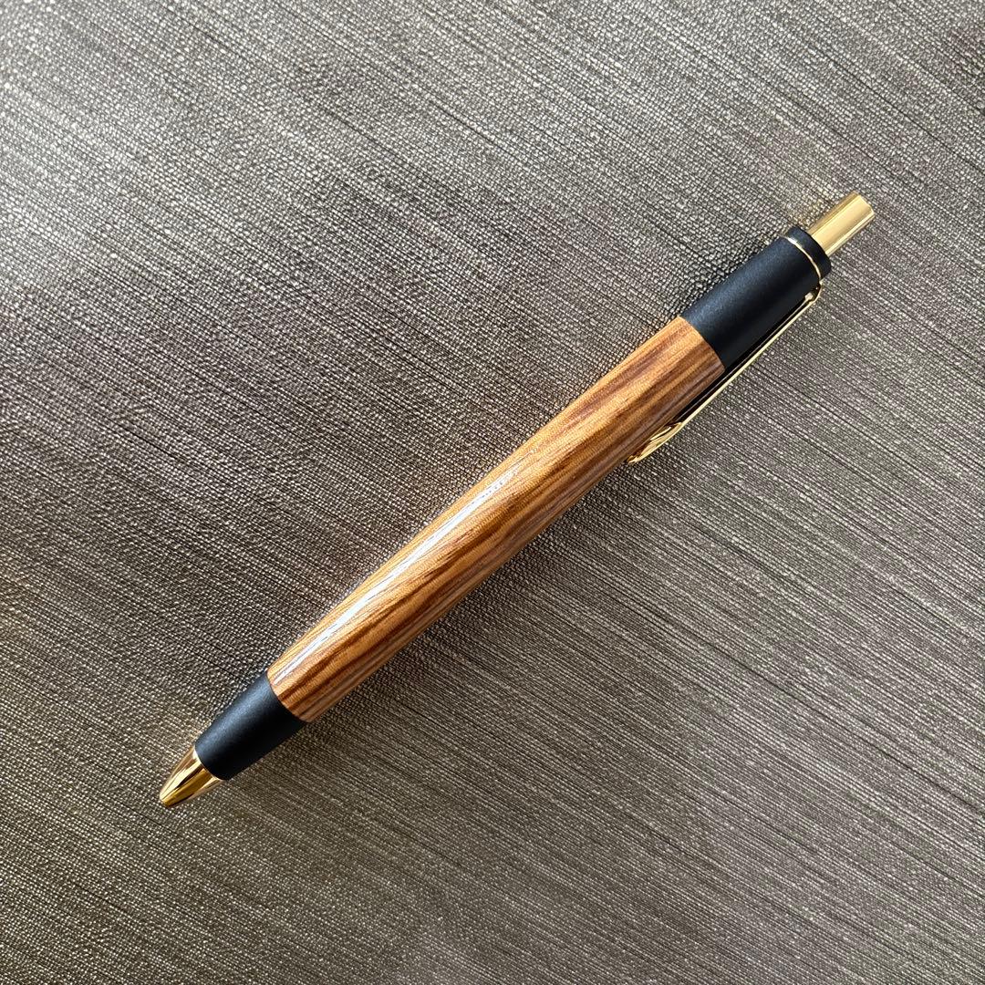 美品　ボナンペン？　高級ぷる木製ボールペン