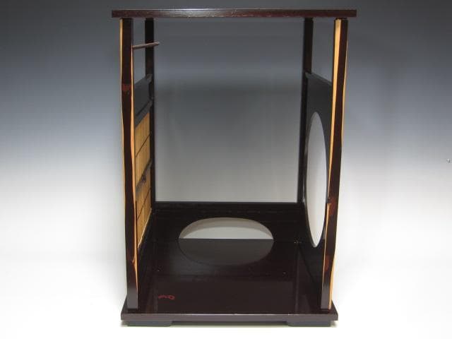 ★　駒沢利斎　吉野棚　裏千家　十五代　淡々斎の花押がございます★x430