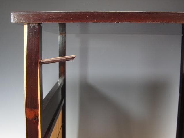 ★　駒沢利斎　吉野棚　裏千家　十五代　淡々斎の花押がございます★x430