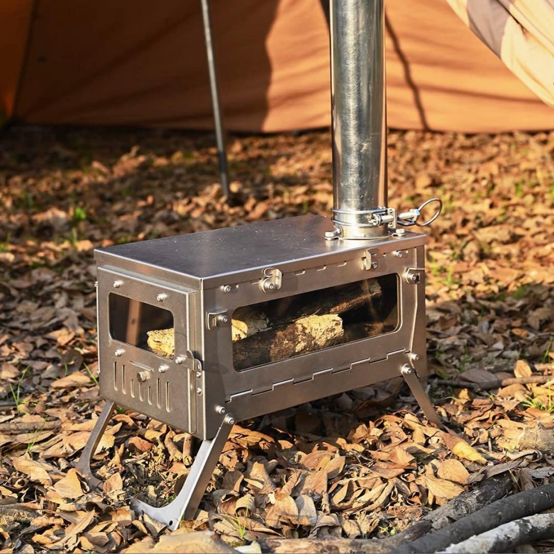 【新品】TOMOUNT チタンストーブ　薪ストーブ　軽量コンパクト