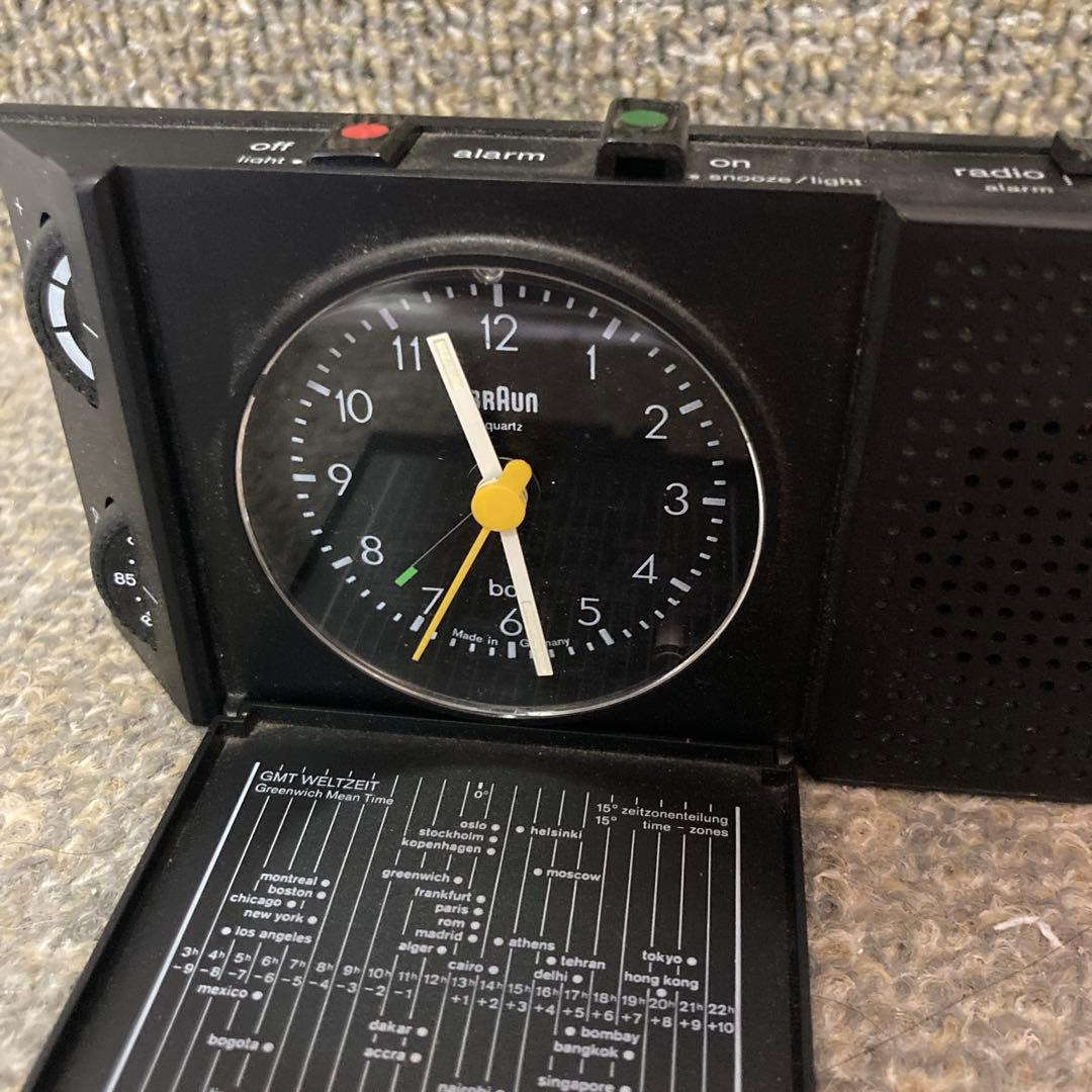 値下げ！希少！ブラウン　トラベルクロック