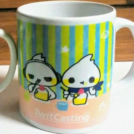 ツイキャスグッズセット(ビーズクッション＆マグカップ＆Tシャツ＆お皿)レア物