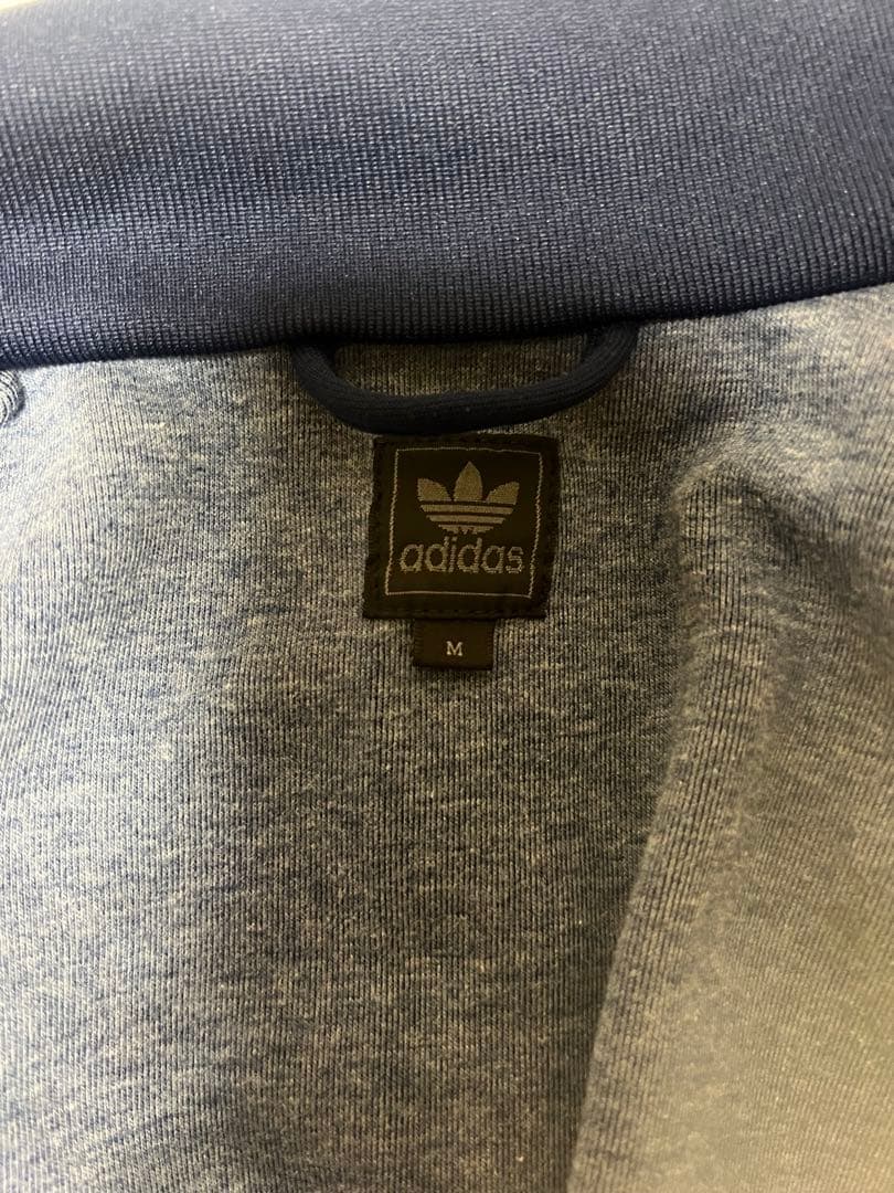 adidas ジャージ ヴィンテージ ネイビー イエロー M 国旗タグ 激レア