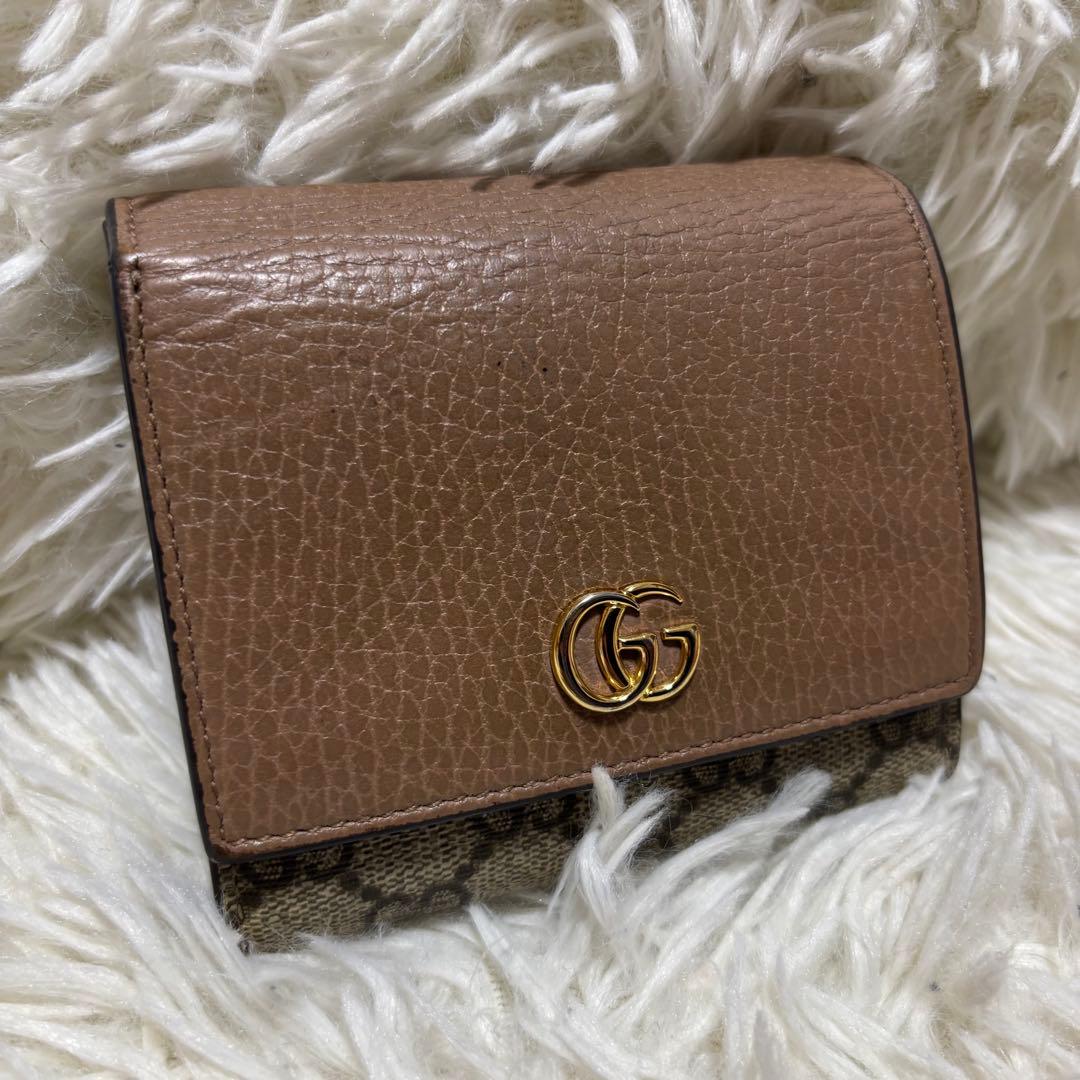 グッチ　GUCCI GGマーモンド　二つ折り財布