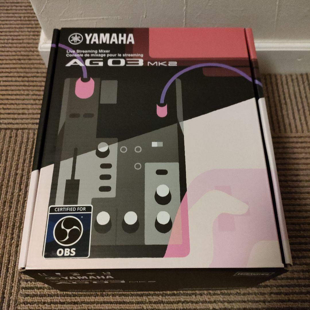YAMAHA ライブストリーミングミキサー (ブラック) AG03MK2 B