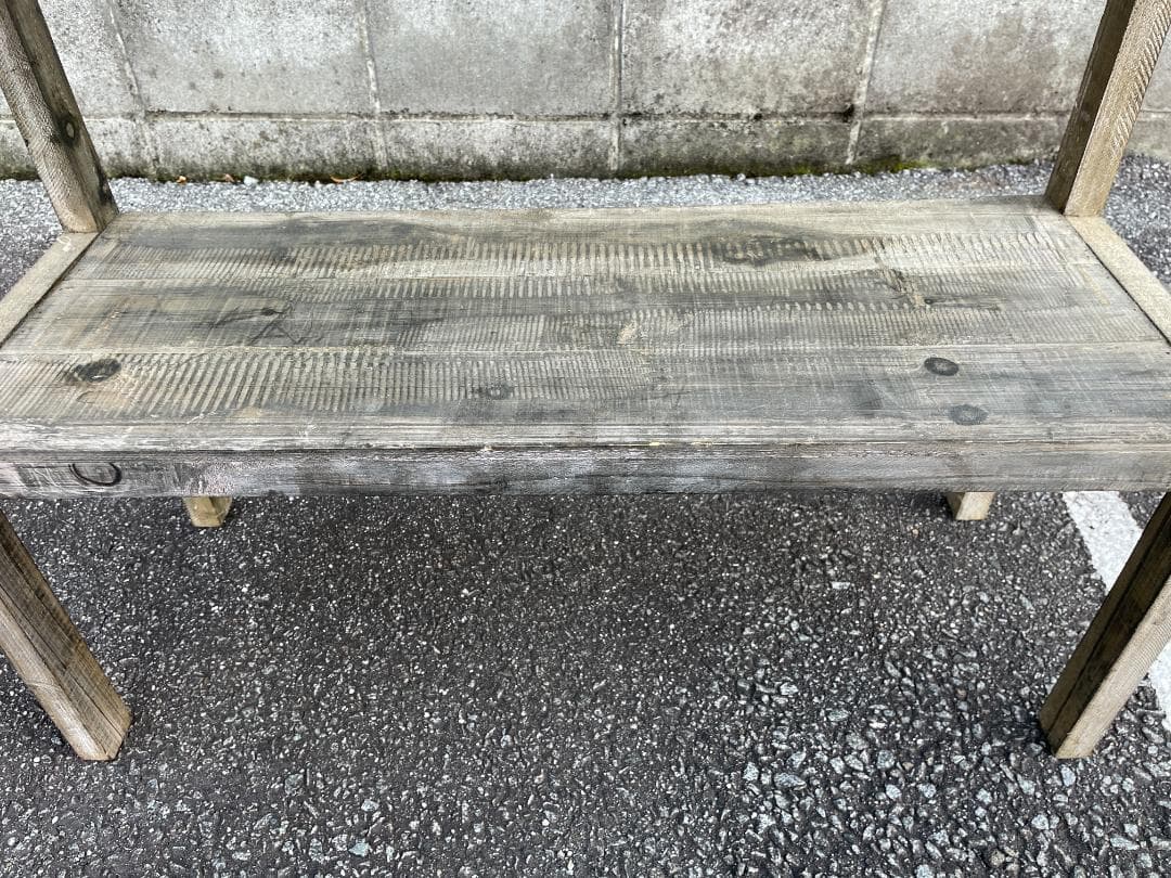 ★ オープンシェルフ 幅80 薄型 シェルフ アンティーク 北欧 風 レトロ