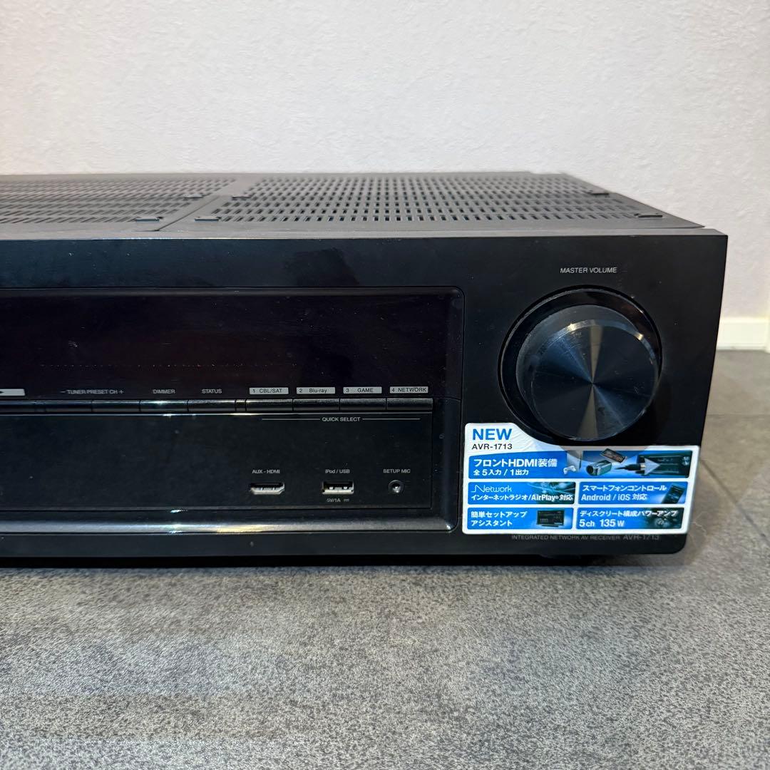 【美品】DENON AVR-1713 AVサラウンドレシーバーアンプ 5.1ch