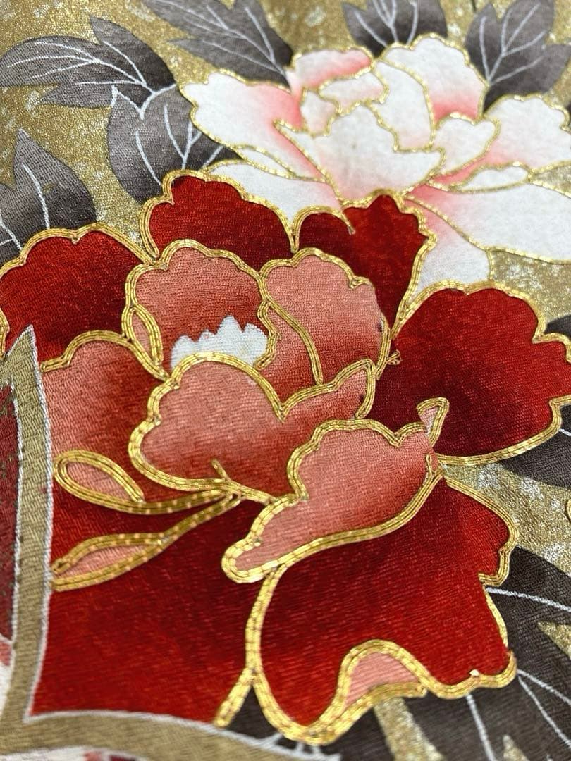 振袖 豪華 金駒 金彩 紋意匠 身丈164cm