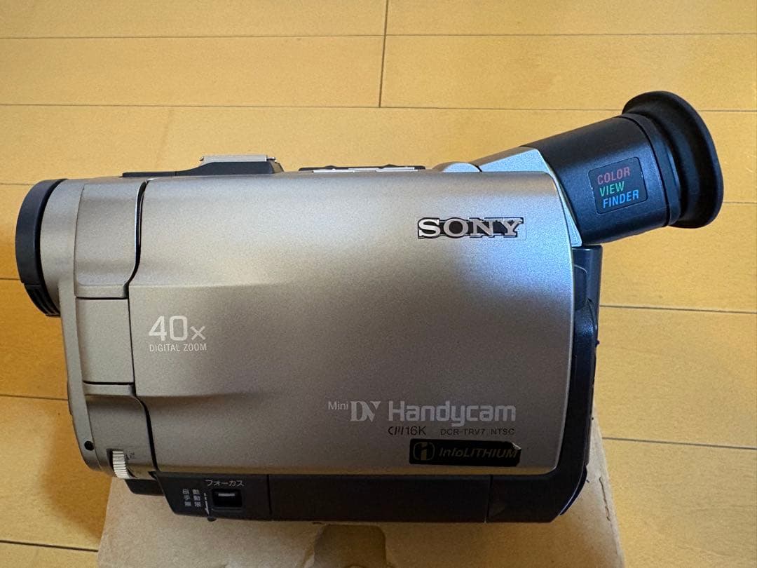 【美品】ソニー ①MiniDV Handycam DCR-TRV7②カメラバック