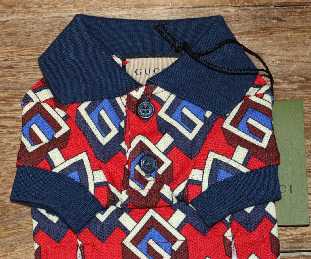 新品 GUCCI ペットコレクション モノグラムシャツ (XXS) Ⓗ