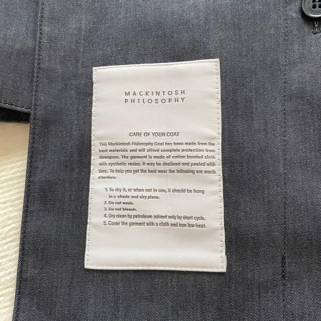 美品 MACKINTOSH PHILOSOPHY フード付きコート 40