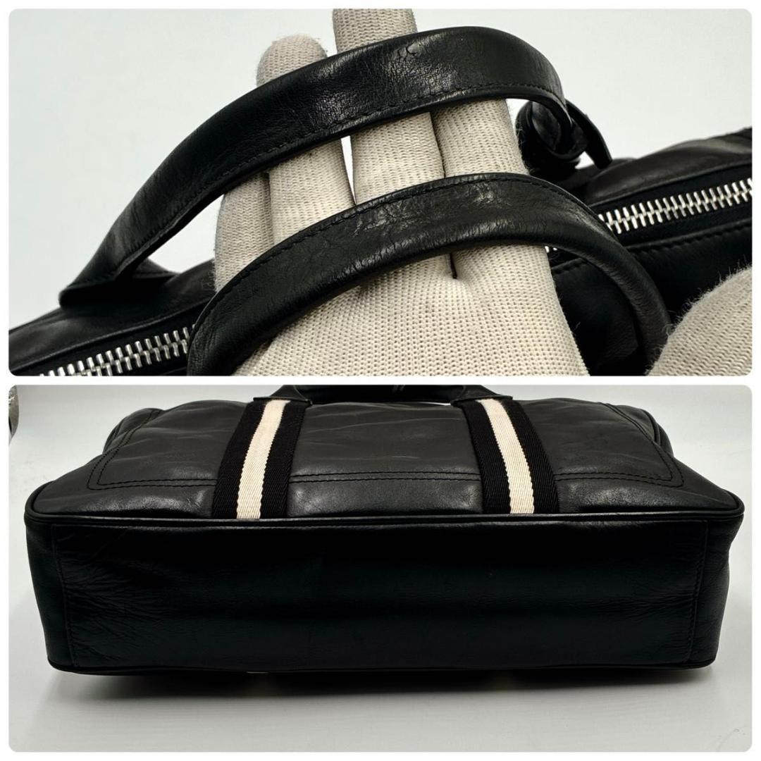 てつ　BALLY ビジネスバッグ ブリーフ トレスポ レザー 南京 A4