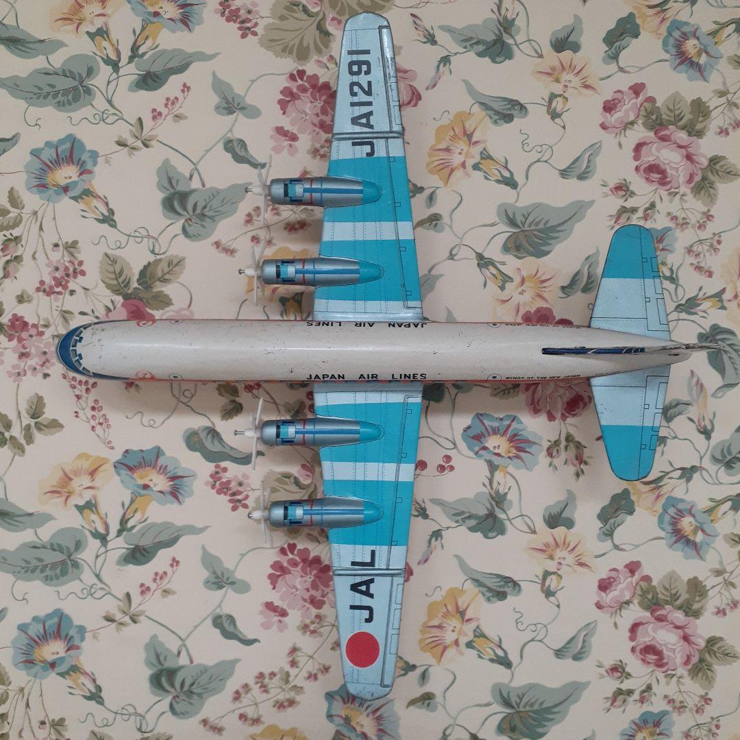日本航空　DC7 ブリキの飛行機