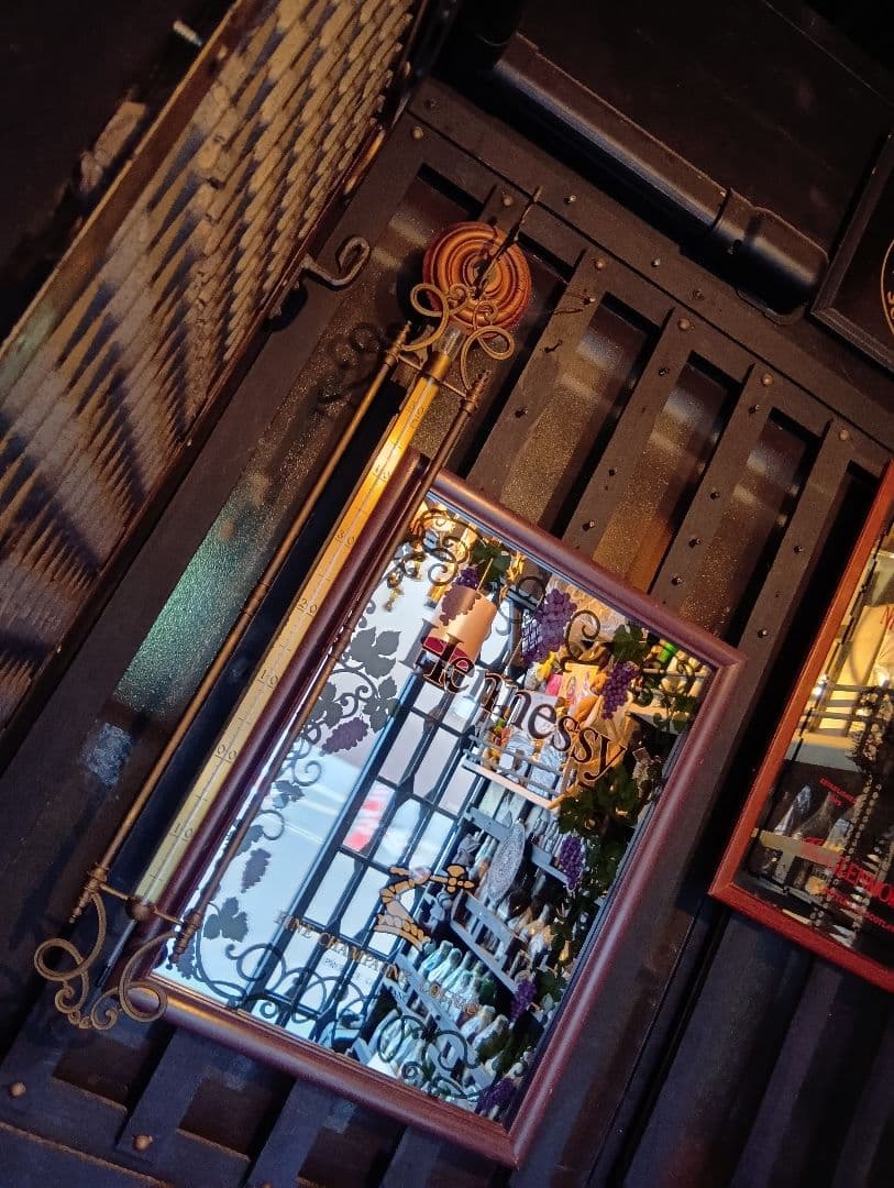 希少型　1980's　非売品　ノベルティ　ヘネシー　パブミラー