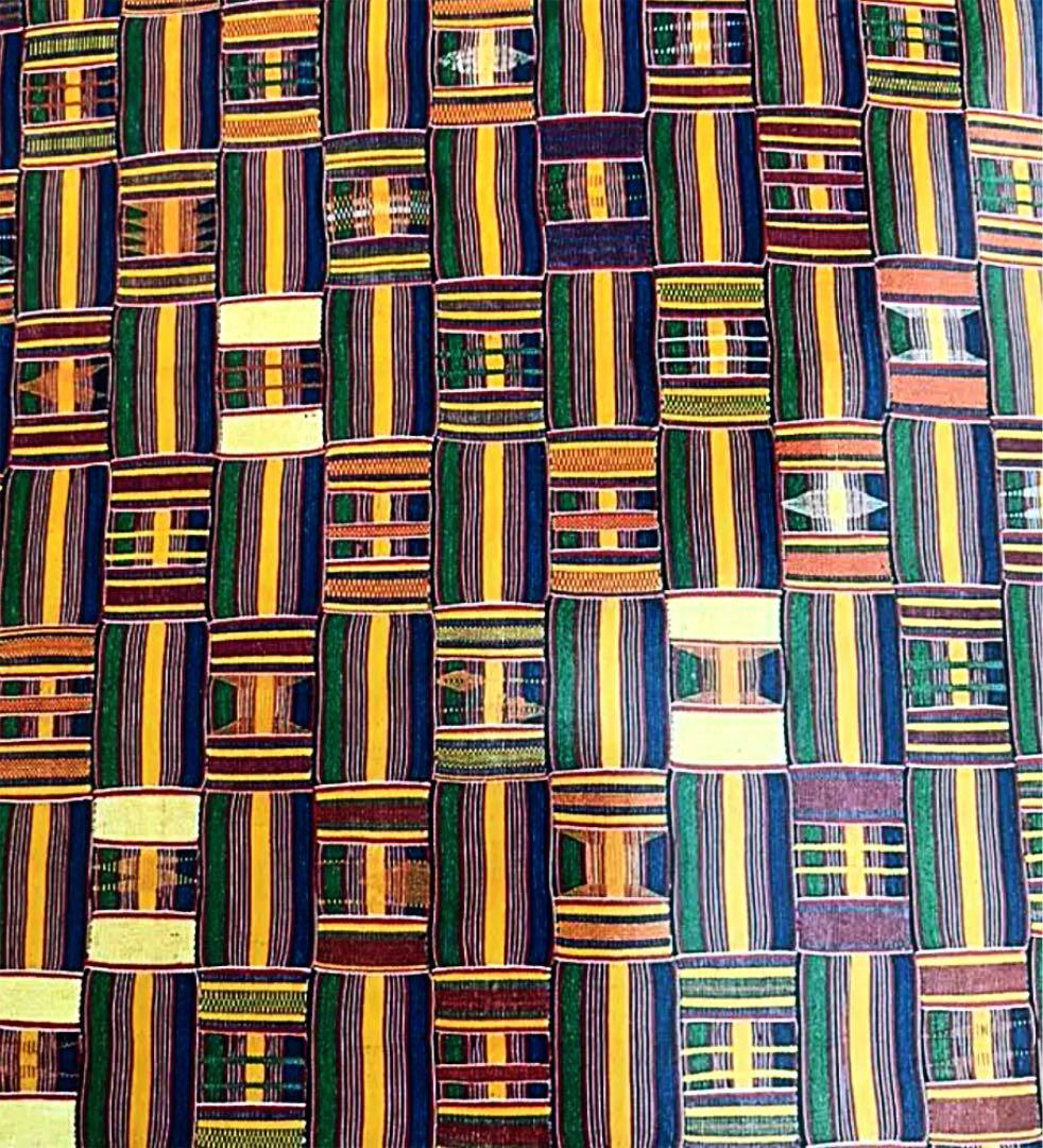 アフリカンアート　アンティーク　布地　☆美術的価値あり！